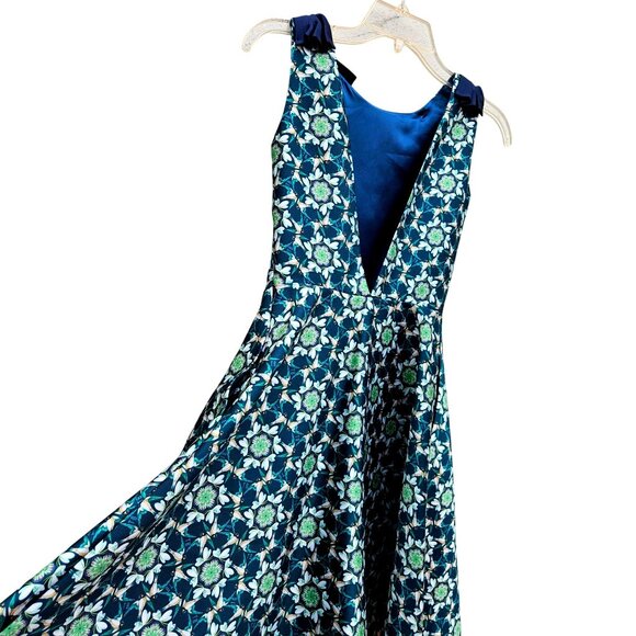 Ted Baker London Sainte Geo Bird Bow Fit & Flare Dress Size 0 - Picture 5 of 16
